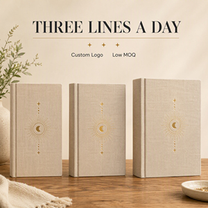 Diario Semanal Personalizado LABON A5, con Tapa Dura de Lino, Detalles en Dorado, Fases Solares Celestiales, Diseño Interior Personalizado - Product Image 4