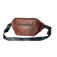 Riñonera Unisex de Cuero Genuino Personalizada, Riñonera Elegante para Hombre y Mujer, Logotipo Grabado, Cierre de Cremallera Impermeable y Altamente Duradero