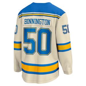 Maillots de fans de style hockey de haute qualité et écologiques Logo sur mesure et maillot de hockey sur glace par sublimation Service OEM - Product Image 4