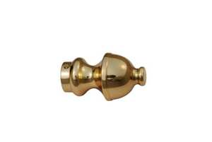 Embouts de rideaux en laiton pour tringles à rideaux Finition laiton poli Antique CO - Product Image 5