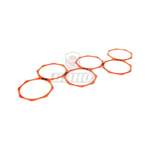 Anneaux de lancer en plastique colorés 12 pouces Sports Fitness Agility Ring Anneaux d'agilité sur mesure pour l'entraînement de vitesse sportive - Product Image 4