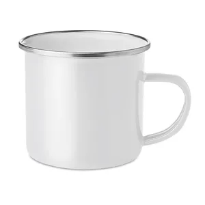 Customizable <b>Enamelled</b> Metal Plateado <b>Mug</b> for Promotional Drinkware for Merchandising - Product Image 4