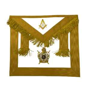 ผ้ากันเปื้อนที่ได้รับการออกแบบมาให้มีโครงสร้างเย็บที่ทนทานสายรัดเอวที่สะดวกสบายและตัวเครื่องน้ำหนักเบาทำขึ้นเพื่อสวมใส่ในพิธีและเครื่องแบบ - Product Image 2