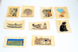 Pinturas de papiro egipcio de amor hechas a mano recuerdos de arte faraónico antiguo papel de Arte de pared impreso de pantalla de seda decorativa al por mayor - Product Image 5