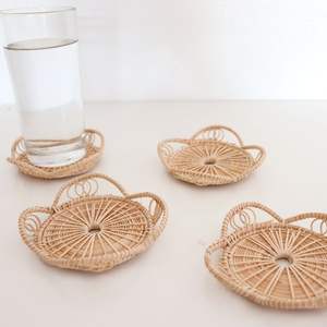 Almohadillas calientes hechas a mano, posavasos de ratán tejidos a mano, manteles individuales de bambú, base de taza, platos de cargador, precio al por mayor - Product Image 6