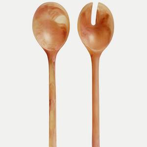 Juego de servidores de ensalada Coral de 2 Juego de cuencos de Venta caliente hecho en India Incluye juego de servidor de ensalada de madera - Product Image 2