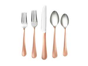 Venta al por mayor de cubiertos de suministro indio ecológicos, estilo moderno, cuchara dorada, tenedor y cuchillo, juego de cubiertos de latón para banquete, comida de boda - Product Image 3