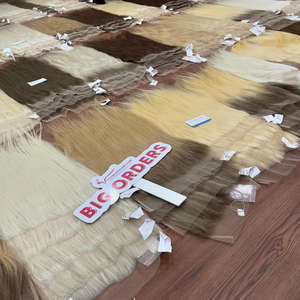 Top Trending Genius Weft Raw Vietnamita Trama de cabello humano para cierre de encaje suizo Natural ondulado 6x6 Paquetes de color de firma - Product Image 5