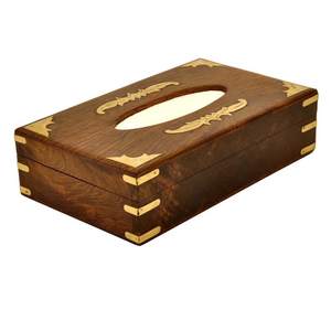 Caja de Pañuelos de Madera Hecha a Mano de Primera Calidad, Diseño Moderno y Portátil, Opción de Logotipo Personalizado, Personalizable a un Precio Accesible, Marca R a HANDICRAFT - Product Image 4