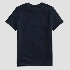 2022 custom Mens 100% cotton Blank Plain tshirt Custom High Quality Printed Logo Navy Blue t shirts