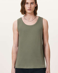 Haute qualité hommes décontracté débardeurs sec coton Spandex respirant Yoga & Fitness porter avec col carré Techniques lavées - Product Image 5