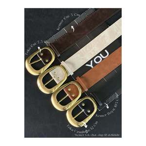 4-Piece Gold Buckle <b>Belt</b> Set, Suitable for <b>Trousers</b>, Shirts, Jackets, and Dresses. - Mixed - Product Image 1