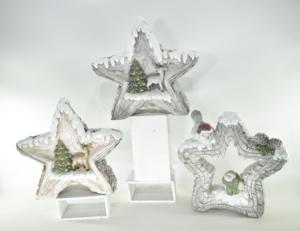 ของตกแต่งดาวคริสต์มาสเรืองแสงแบบใหม่ รูปทรงใหญ่ ทำจากเรซิ่นโพลี พร้อมไฟ LED สำหรับตกแต่งต้นคริสต์มาสและโต๊ะ - Product Image 5