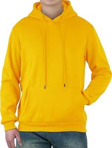 Sudaderas Casuales de Invierno para Hombre, Color Sólido, 100% Algodón, Felpa, Corte Regular, Alta Calidad - Product Image 5