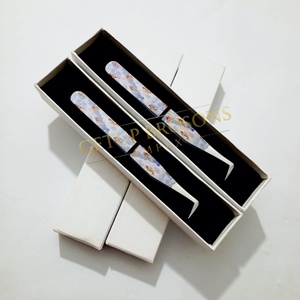 Meilleures pinces à épiler pour cils GETUP BROSONS IMPEX GBI-EET 10 mm en acier inoxydable avec revêtement en papier toile d'araignée et pointe en fibre lisse - Product Image 5