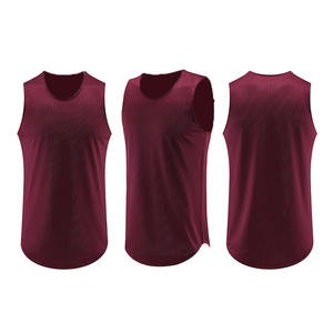 Maillot de basket-ball personnalisé tendance en gros avec impression lumineuse, antibactérien, 100% polyester, unisexe, sans manches, grande taille - Product Image 4