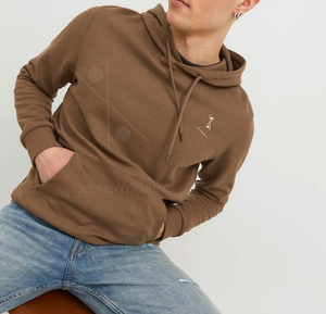 เสื้อฮู้ดดี้ผู้ชายผ้าฝ้ายแท้ 100% คุณภาพสูง พิมพ์ลายดิจิทัล ออกแบบโลโก้ได้ตามต้องการ สำหรับฤดูหนาว - Product Image 5