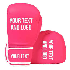 Guantes de entrenamiento de boxeo MMA de cuero más vendidos con estampado por transferencia térmica y cierre de gancho y bucle para adultos, elásticos para entrenamiento de boxeo - Product Image 5