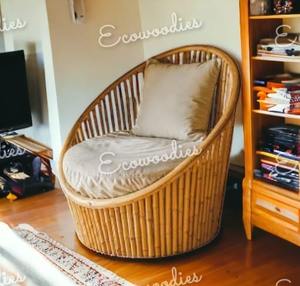 Chaise d'extérieur en bambou naturel de style traditionnel pour jardin, salon, parc et chambre à coucher. - Product Image 4