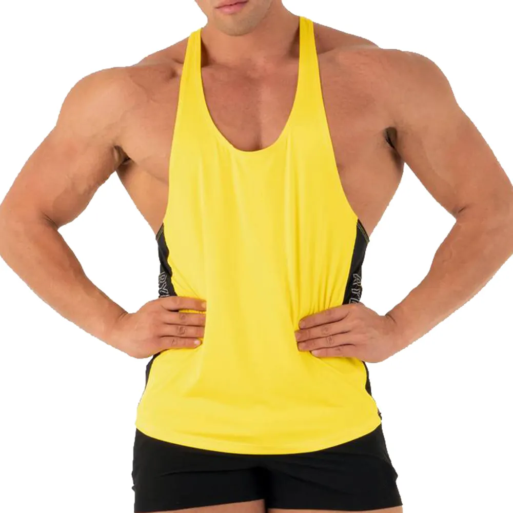 Nieuwe Mode Heren Gym Sublimatie Tank Tops Hoge Kwaliteit Mouwloze Workout Spier Tee Custom Workout Singlets Shirt