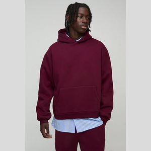 Venta al por mayor de alta calidad de lujo 420gsm polar 100% algodón sudaderas con capucha de gran tamaño personalizado hombro caído sudadera bordada - Product Image 1