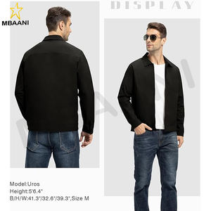 Men's Lightweight Jackets Light Windbreaker Full Zip Casual <b>Work</b> Jacket Golf Business Fall Track Coat with Pockets - Product Image 6