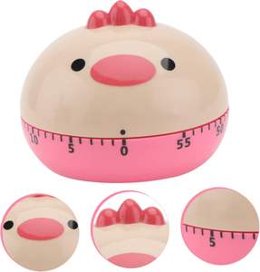 Temporizador Mecánico de Plástico ABS de 60 Minutos con Fácil Operación, Recordatorio de Tiempo, Funciona con Pilas, en Forma de Pollito Adorable para Cocinar - Product Image 5
