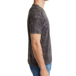 T-shirt uni pour homme en gros, coton lourd 300 GSM, impression numérique personnalisée avec votre propre logo, t-shirt délavé à l'acide pour homme - Product Image 3