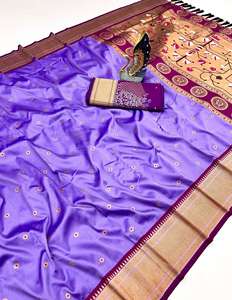 Festival Special Hansraj Paithani Silk Saree Best <b>Indian</b> & <b>Pakistani</b> <b>Clothing</b> Wholesalers in India - Product Image 5