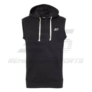 Vente en gros Vêtements de sport d'entraînement sans manches pour hommes, sweats à capuche de fitness pour hommes, sweats à capuche de gym pour hommes - Product Image 5