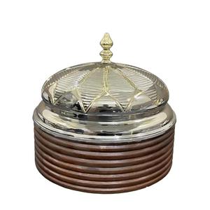 Vente en gros de casseroles rondes en acier inoxydable faites à la main de style arabe de luxe comprenant une marmite ronde en métal - Product Image 4