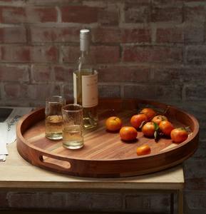 Bandeja Redonda Multifuncional de Madera de Acacia - Product Image 6