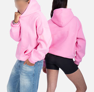 Nueva Llegada, Sudadera con Capucha de Estilo Holgado, 340GSM, Poliéster/Algodón, Corte Regular, Color Sólido, Sudadera de Invierno Disponible en Todos los Colores - Product Image 4