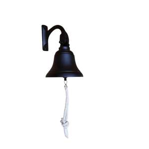 Vente en gros, support mural, cloche noire, décoration suspendue, cloches décoratives de Noël, cloches de style campagnard artisanal en métal coulé - Product Image 6