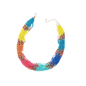 Vente en gros collier de perles à superpositions bijoux de perles de rocaille conception personnalisée collier de perles de rocaille à la mode à superposition taille et couleur personnalisées - Product Image 5