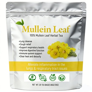 Chinaherbs ชาใบมัลลีนออแกนิคถุงชาผสมสดใหม่ชาสมุนไพรป้องกันควันสำหรับสุขภาพปอด<span class=keywords><strong>ตับ</strong></span>ไต - Product Image 1