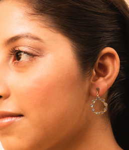 Pendiente de piedras preciosas de labradorita con corte de pera Plata de Ley 925 con pendiente chapado en oro Pendiente clásico de moda para regalo de boda. - Product Image 3