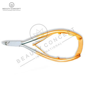 Coupe-ongles professionnel en acier inoxydable couleur or, écologique, avec poignée verrouillable antidérapante et ouverture large pour cuticules - Product Image 3