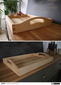 Bandeja de Servir de Madera Hecha a Mano REAIITY con Asa, Diseño Personalizable, Alta Calidad - Product Image 2