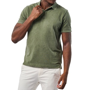 Polos de golf de color verde para hombre de primera calidad, polos casuales con cuello a la moda, polos transpirables en venta. - Product Image 1