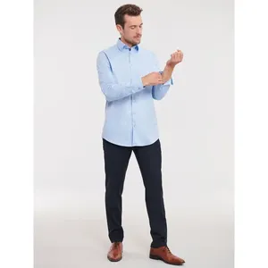 Chemise à chevrons contrastée sur mesure pour coffrets cadeaux d'affaires - Product Image 6