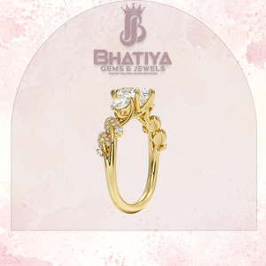 แหวนหมั้นเพชรรูปลูกแพร์1-3 CT สำหรับผู้หญิงของขวัญคริสต์มาสดีไซน์หินเดี่ยวสามชิ้นสำหรับแล็บของแท้ - Product Image 2