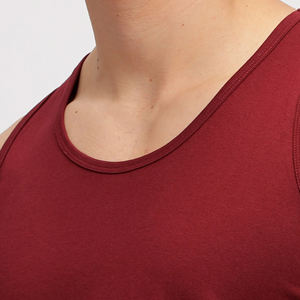 Débardeur sans manches en tricot pour homme 100% coton, respirant, teint uni, service OEM disponible à la vente à prix raisonnable - Product Image 6