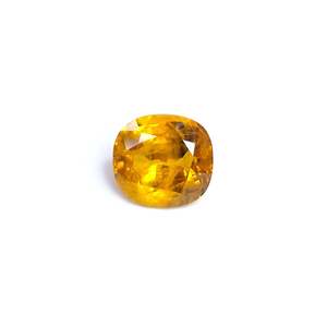 Gema de Zafiro Amarillo Natural de Bangkok 12.20 ct Sin Tratar Corte Oval Brillante Calibrado Óptico Peridoto Alejandrita Marquesa - Product Image 1