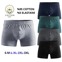 Boxers mi-hauts en coton pour hommes, sans couture, jetables, respirants, tricotés, avec ceinture élastique confortable