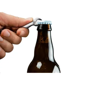 Portachiavi Promozionale Personalizzato con Chiave Inglese e Apribottiglie, Gadget con Moschettone - Product Image 2