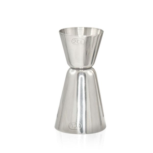 Doseur en acier Verre Doseur en acier inoxydable double face Droit Doseur double en acier inoxydable avec logo personnalisé - Product Image 2