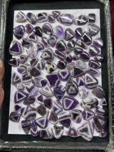 AAA Grade Green Agate Gemstone Beautiful Natural Chevron Amethyst Cabochon in Bulk Loose Gemstones at Factory Prices - Product Image 4
