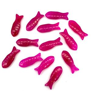 Cuentas de Calcedonia Rosa Intenso Talladas en Forma de Pez, Hechas a Mano, Dijes de Pez Sueltos, 30x10 MM - Product Image 2