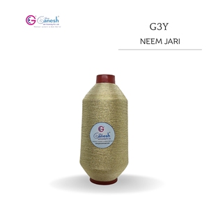 G3Y Colour 180D Neem Jari Metallic Flora Jari Embroidery <b>Yarn</b> High Tenacity Lurex <b>Polyester</b> for Hand Knitting - Product Image 1